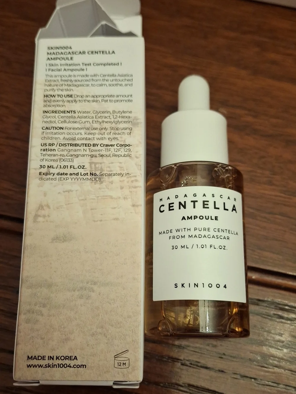 Madagascar Centella Ampoule SKIN1004 30ml New Dropper Bottle